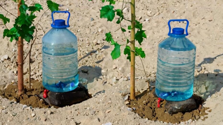 Cómo hacer tu propio riego por goteo casero con botellas