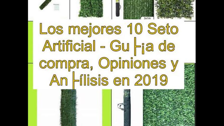 Seto artificial: Guía de compra para crear un jardín verde y natural