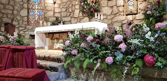 Un patio con flores - Torrelodones