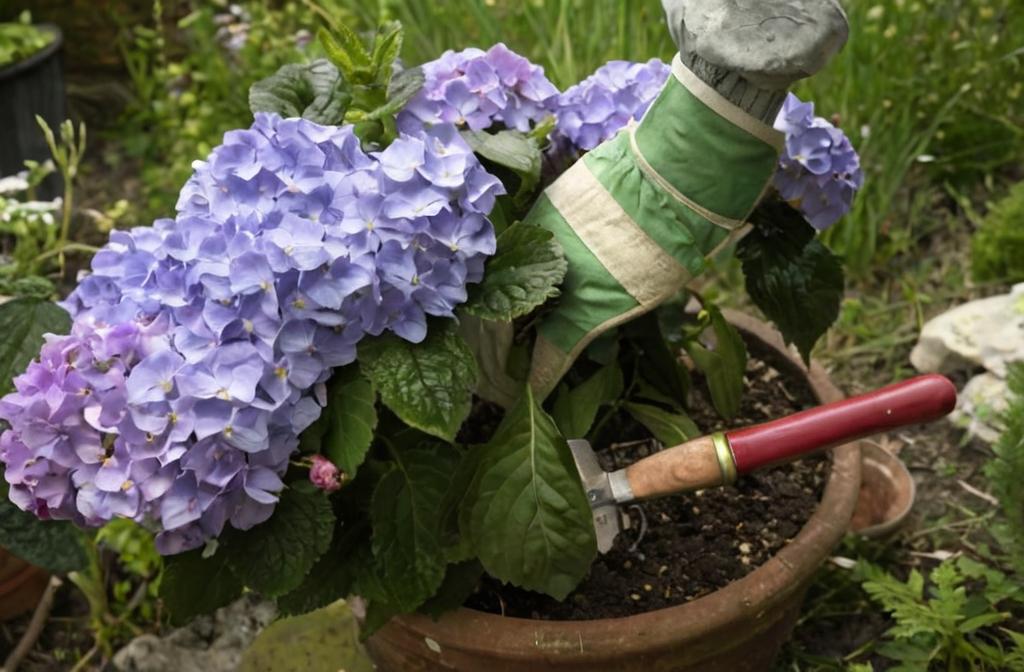 ¿Cuáles son los cuidados de la hortensia en maceta?